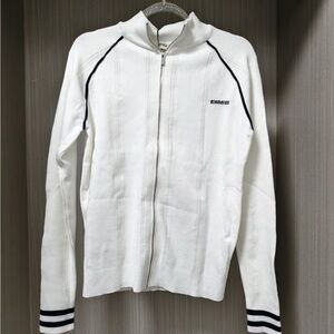 Miu Miu White and Black Women's Jersey Top